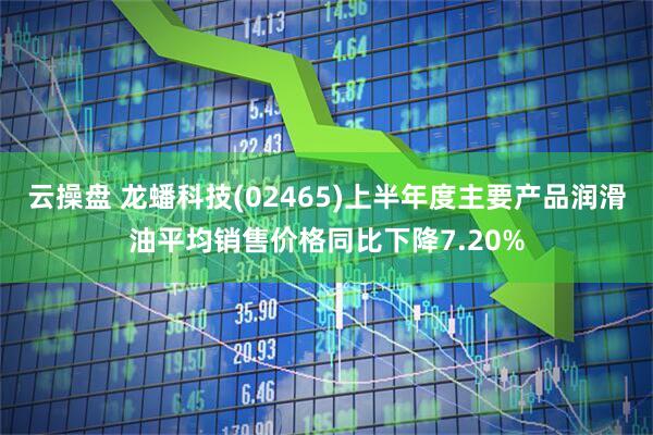 云操盘 龙蟠科技(02465)上半年度主要产品润滑油平均销售价格同比下降7.20%